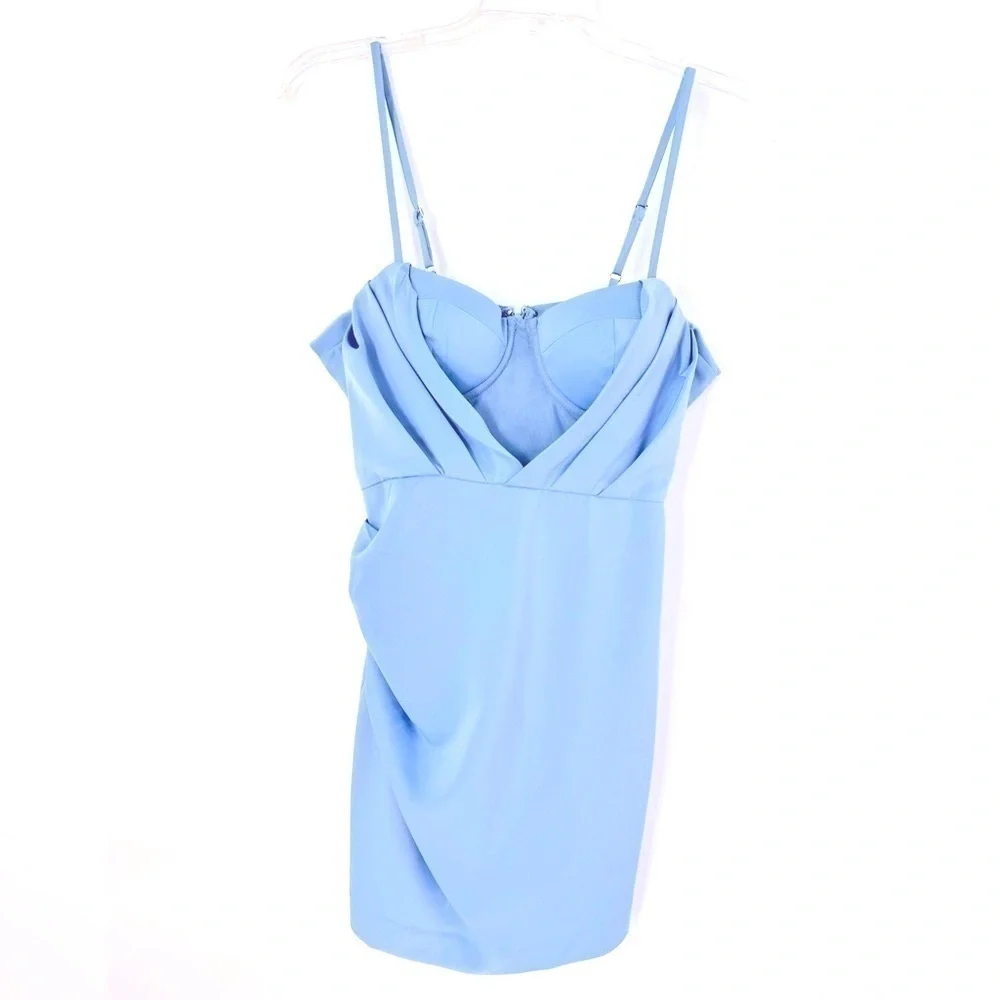 NBD Dress Myles Bustier Mini Dress In Baby Blue NWT